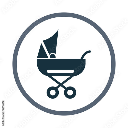 Baby stroller icon
