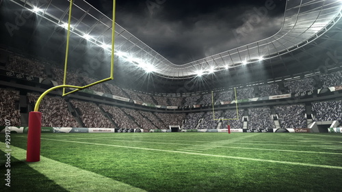 View of an american football stadium