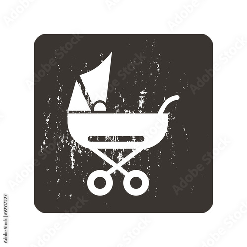 Baby stroller icon