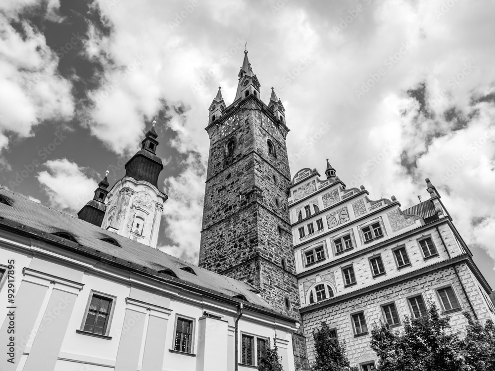 Black Tower and Town Hall in Klatovy