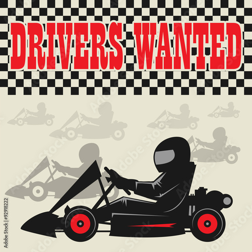 Karting Go Cart race poster