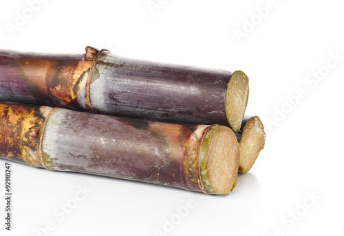 Sugarcane isolated on white background