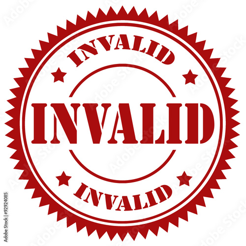 Invalid-stamp