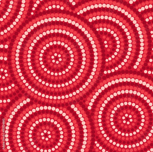 Abstract Aboriginal dot painting in vector format.