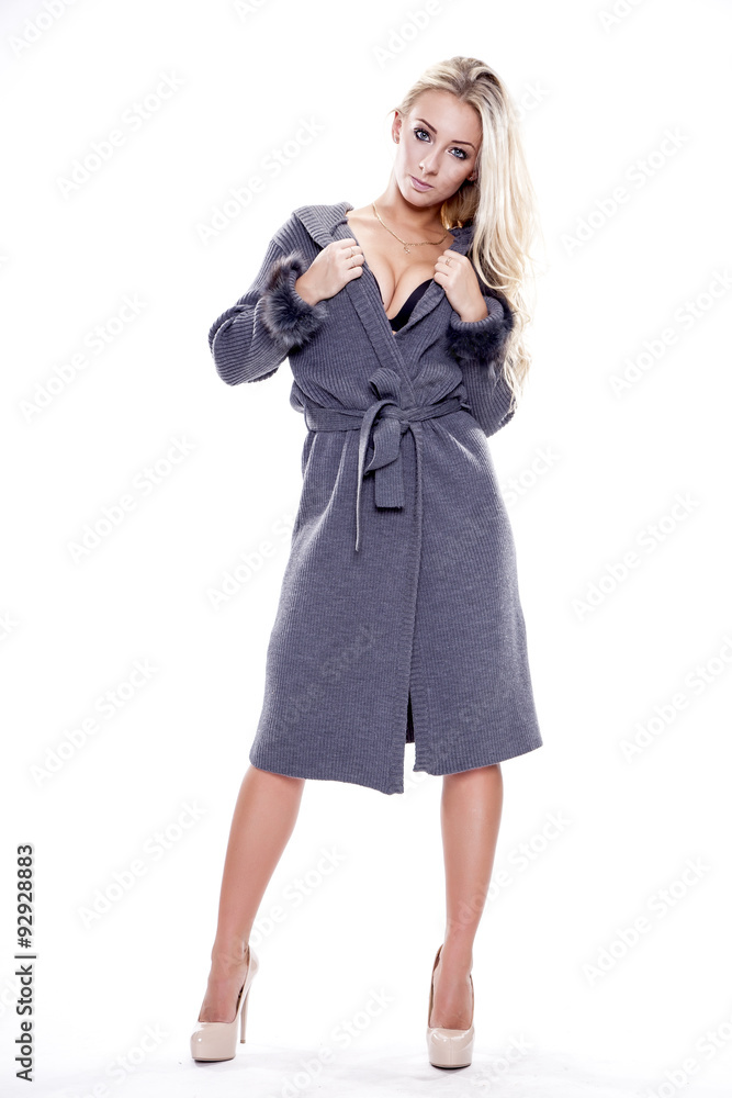Portrait of happy smiling woman dressed Portrait of happy smiling woman dressed
