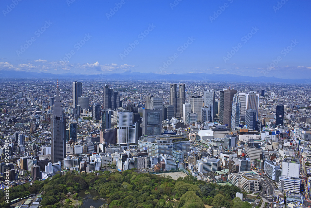 Fototapeta premium 新宿副都心/空撮