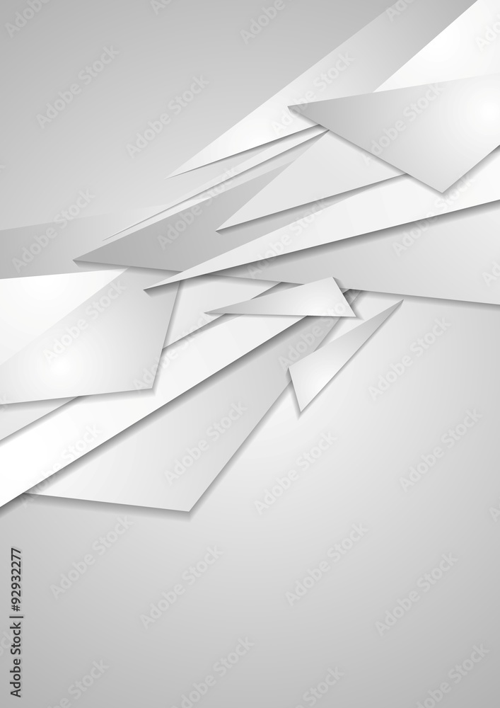 Abstract grey geometric corporate background