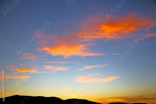 the sunrise in  mountain  soft clouds © lkpro