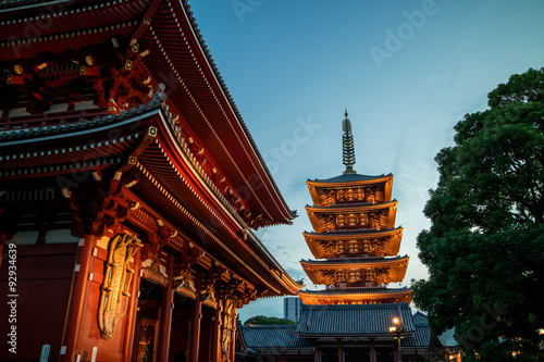 Senso-ji temple in Asakusa, Tokyo