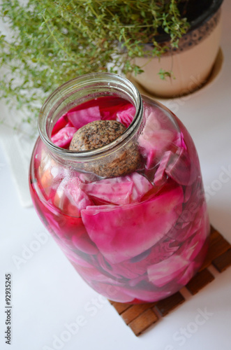pickled cabbage - traditional georgian sauerkraut