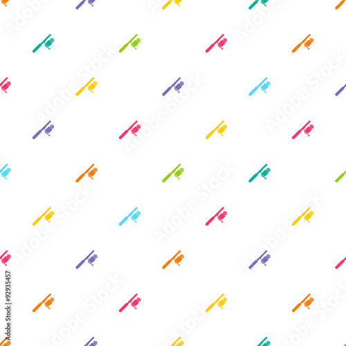 Illustration of fishing and fish icon