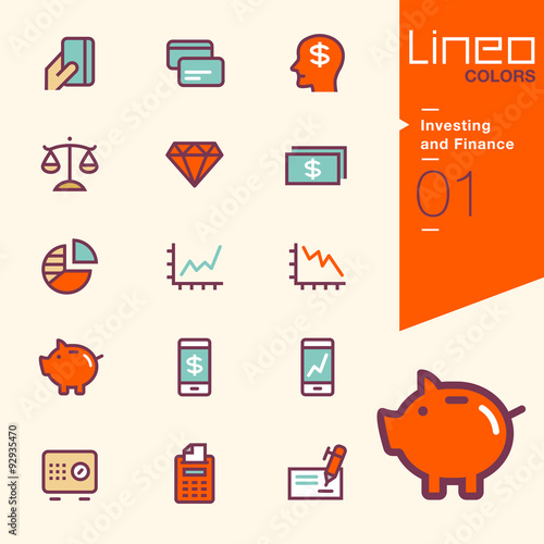 Lineo Colors - Investing and Finance icons