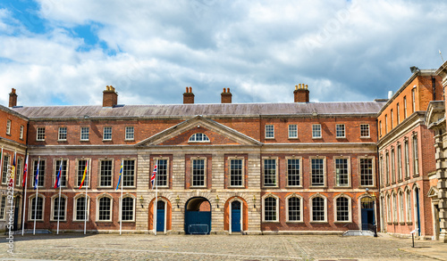 Canvas Print Upper Yard of Dublin Castle - Ireland
