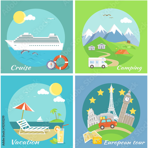 Set Concept Vacation Camping Cruise © robu_s