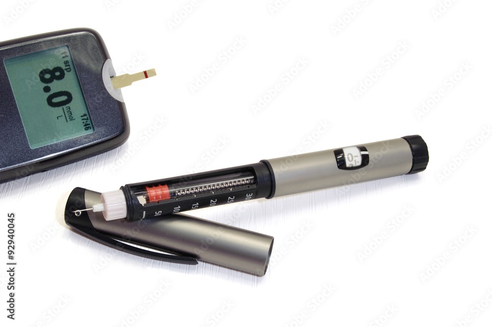 Insulin pen and glucometer Insulin pen and glucometer