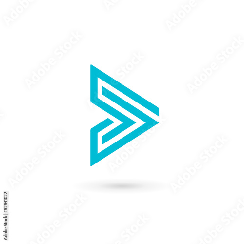 Abstract business logo icon design template with arrow