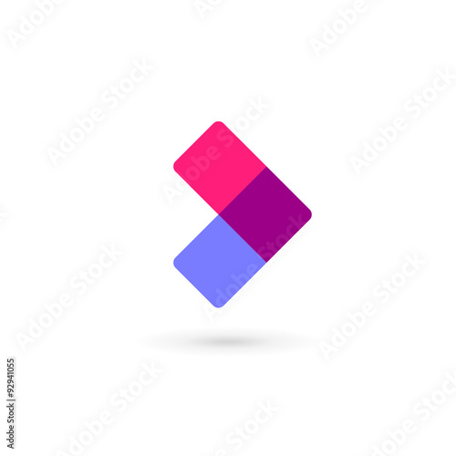 Abstract business logo icon design template with arrow