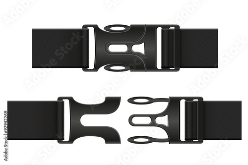 plastic buckle clasp vector illustration photo