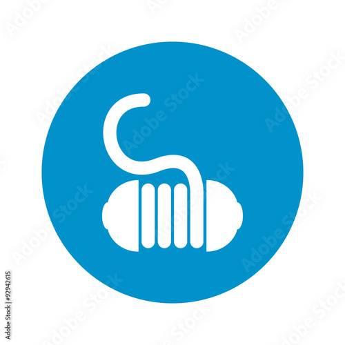 Illustration of fishing and fish icon