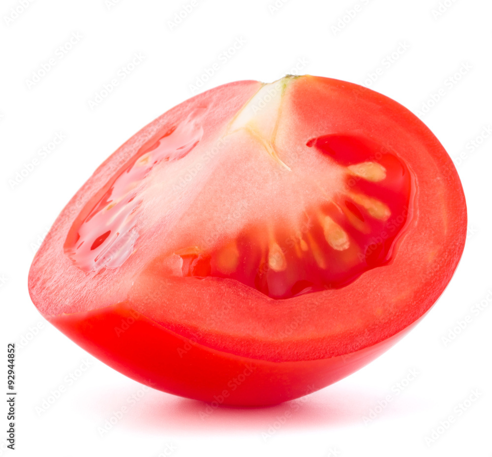 Tomato vegetable slice isolated on white background cutout Tomato vegetable slice isolated on white background cutout