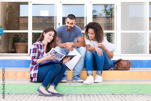 Group of students in Campus photo