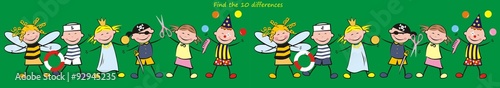 find ten differences, carnival