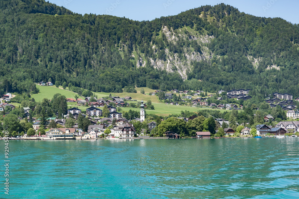 St. Gilgen on Wolfgangsee lake , Austria