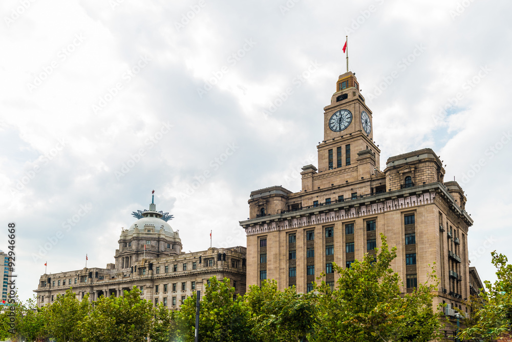 Fototapeta premium Shanghai Bund historical buildings,China