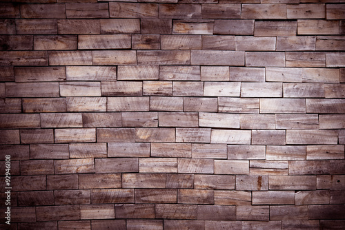 layers of wood plank wall