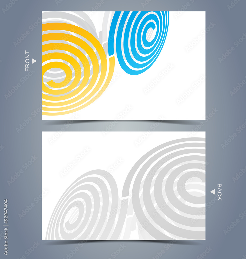 Elegant business card design template Elegant business card design template