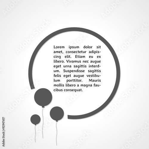 gray balloons and circle