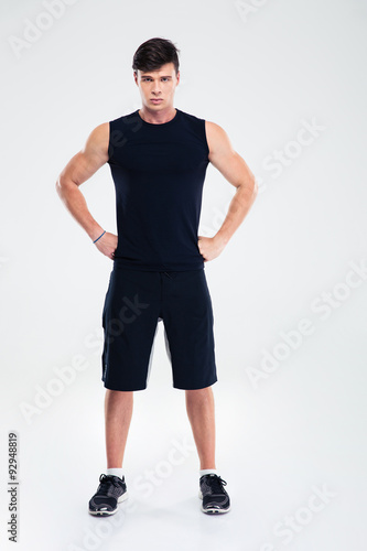 Full length portrait of a fitness man