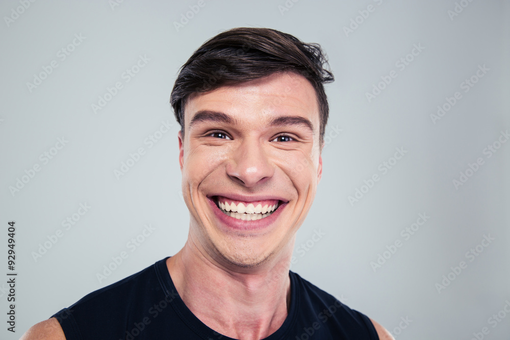 Portrait of a smiling man looking at camera Portrait of a smiling man looking at camera
