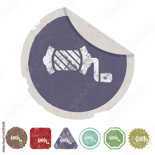 Illustration of fishing and fish icon