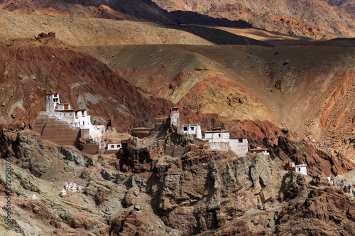 Ruins at Basgo Monastery photo