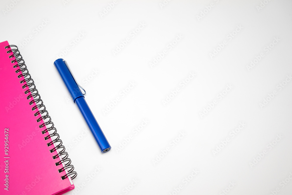 Notebook and pen Notebook and pen