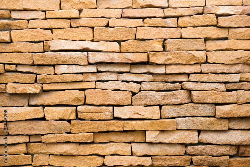 stone wall made with blocks
