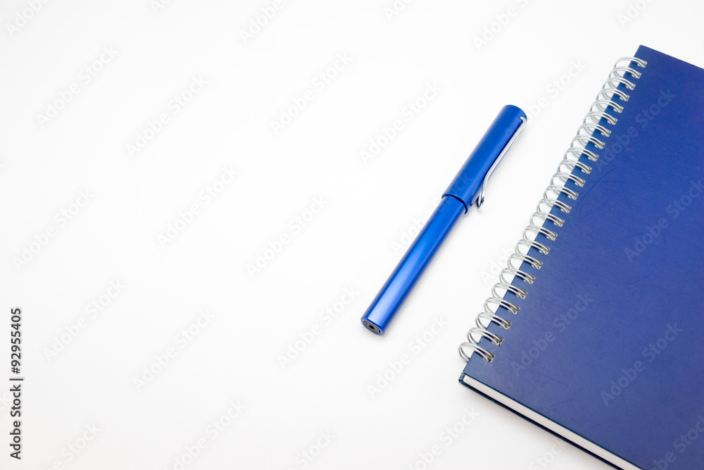 Notebook and pen Notebook and pen