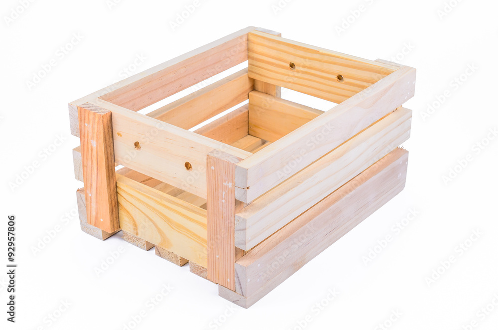 empty wooden crate isolated on white background empty wooden crate isolated on white background