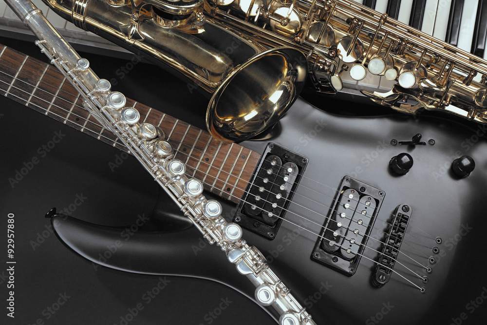 Obraz premium Musical instruments, closeup