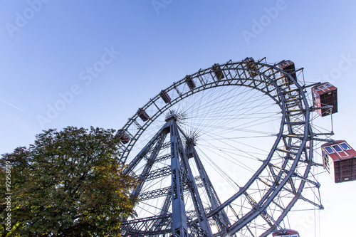 colorful Ferris wheel in motion