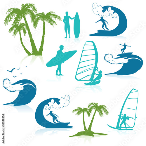 Surfing Icons With People