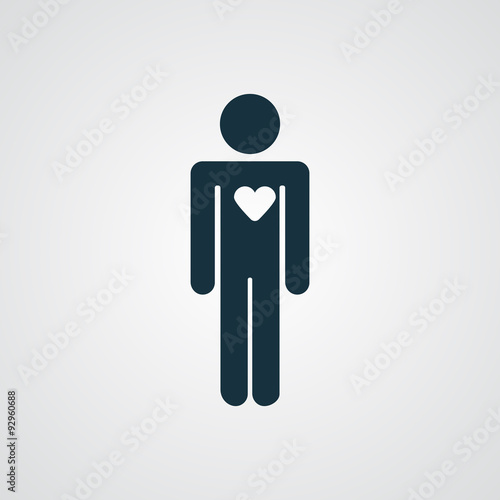 Flat Heart icon