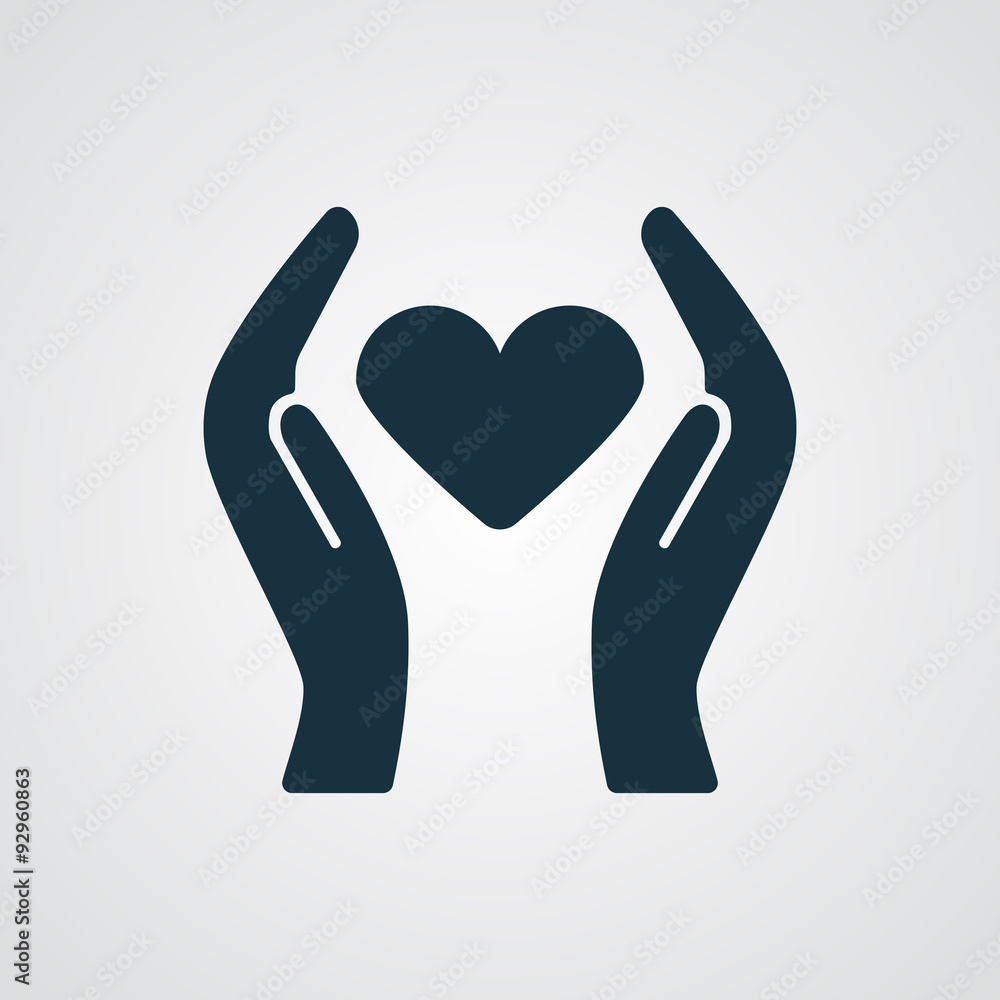 Flat Heart Care icon Flat Heart Care icon