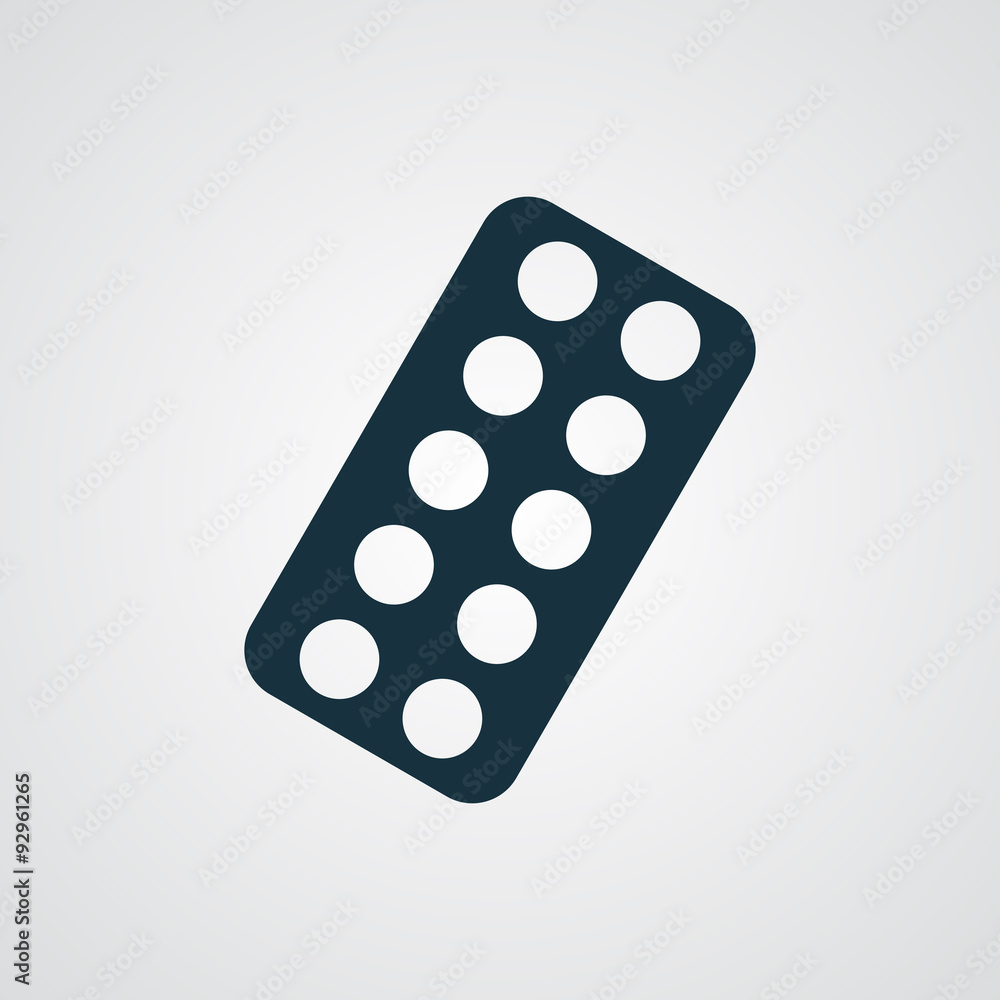 Flat Tablet Strip icon Flat Tablet Strip icon