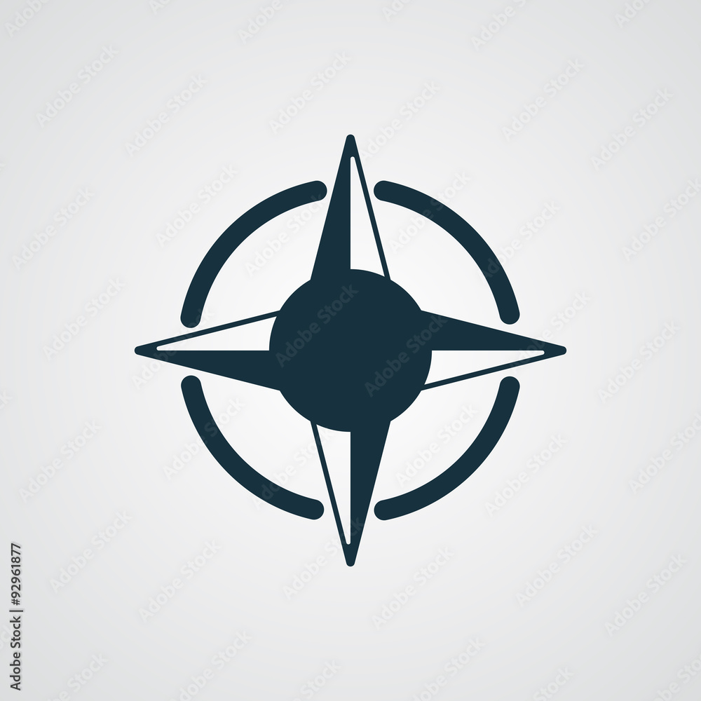 Flat Compass Rose icon Flat Compass Rose icon