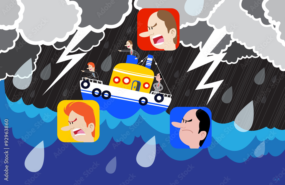 Obraz premium Diriger une entreprise en temps de crise