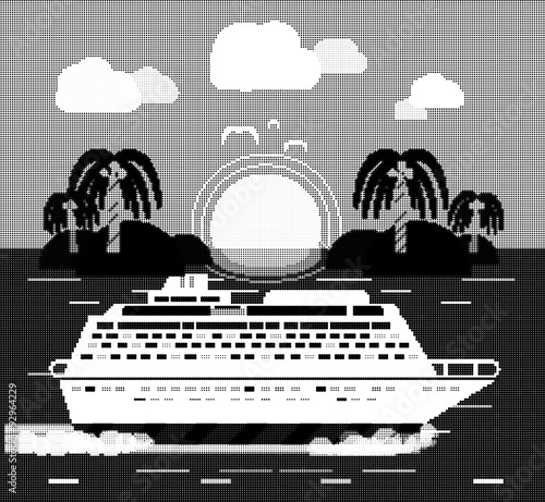 Cruise Ship. Water Tourism