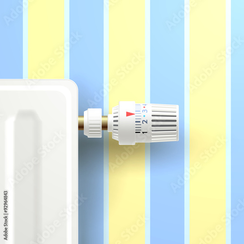 Radiator With Temperature Knob