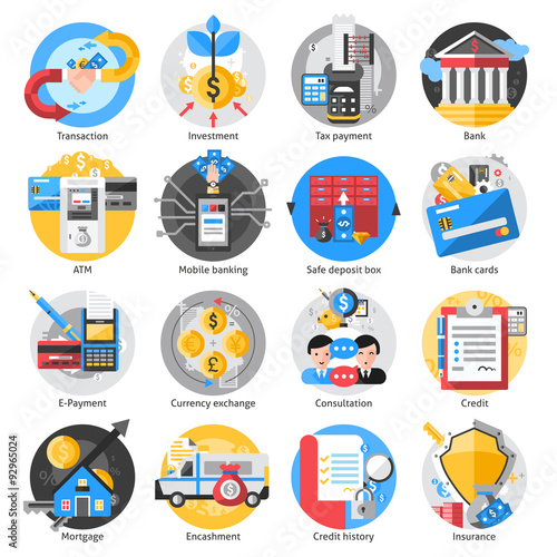 Banking Icons Set